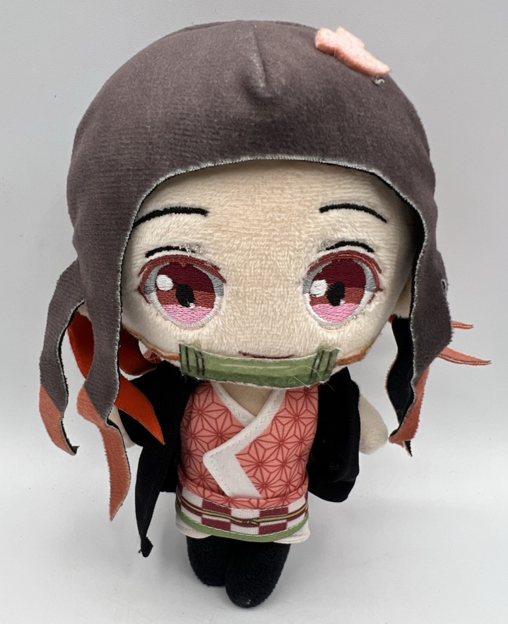 Demon Slayer Nezuko Kamado Plush Doll Anime Stuffed Toy 8”